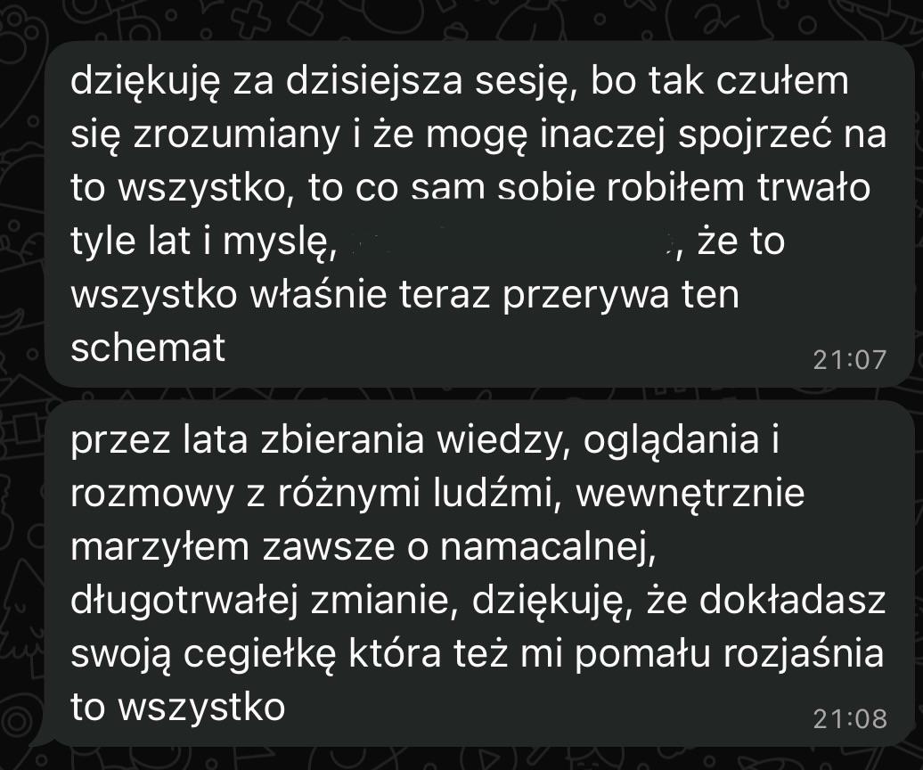 Opinia klientki o coachingu