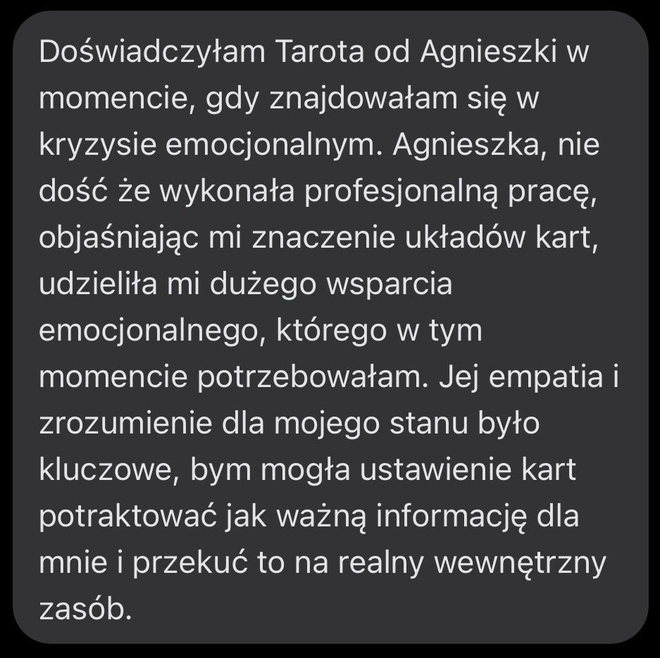 Opinia klientki o pracy z energią